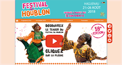 Desktop Screenshot of festivalduhoublon.eu